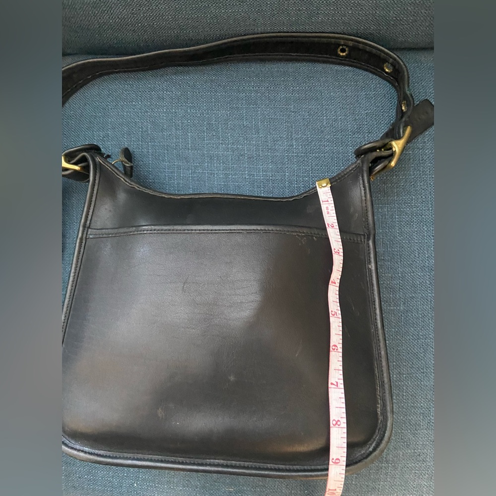 Coach Vintage, Rare Black Legacy Zip Leather Shoulder/ Crossbody Purse Bag 9966 - Picture 10 of 16
